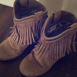 Cowboy Faux Suede Boots size US 13 little girls
